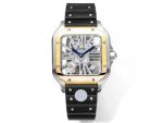 THB Factory Santos Hollow Tape  Silver / Gold steel case diameter 39.8mm watch